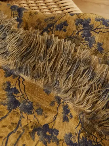 The House of Lyria Sollievo Floral-print Linen-blend Throw | Thumbnail 3 The House of Lyria Sollievo Floral-print Linen-blend Throw | Thumbnail 3
