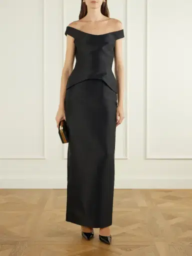 Solace London Pieta Off-the-shoulder Twill Gown | Thumbnail 2 Solace London Pieta Off-the-shoulder Twill Gown | Thumbnail 2
