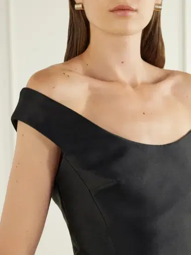 Solace London Pieta Off-the-shoulder Twill Gown | Thumbnail 4 Solace London Pieta Off-the-shoulder Twill Gown | Thumbnail 4
