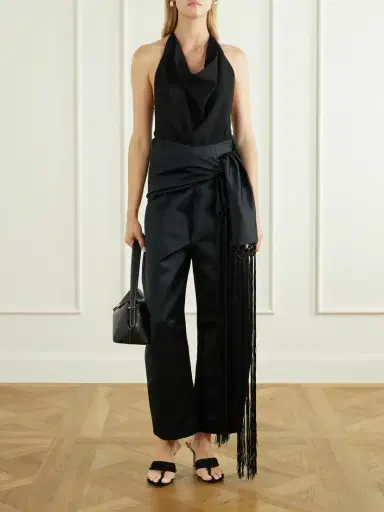 Ilkyaz Ozel Assisi Draped Crepe Top | Thumbnail 2 Ilkyaz Ozel Assisi Draped Crepe Top | Thumbnail 2