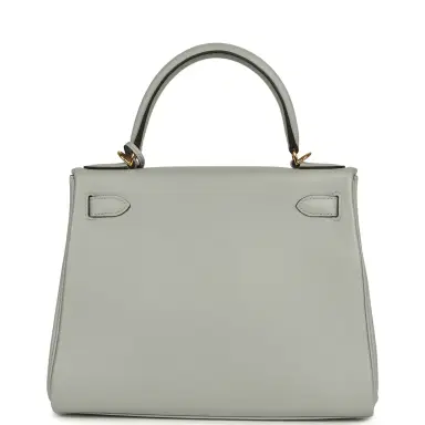 HERMÈS Hermes Kelly Retourne 28 Bleu Glacier Evercolor Gold Hardware | Thumbnail 4 HERMÈS Hermes Kelly Retourne 28 Bleu Glacier Evercolor Gold Hardware | Thumbnail 4
