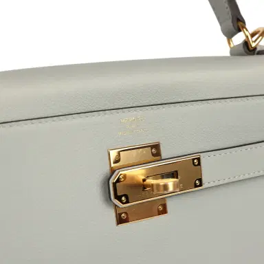 HERMÈS Hermes Kelly Retourne 28 Bleu Glacier Evercolor Gold Hardware | Thumbnail 7 HERMÈS Hermes Kelly Retourne 28 Bleu Glacier Evercolor Gold Hardware | Thumbnail 7