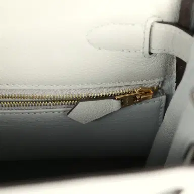 HERMÈS Hermes Kelly Retourne 28 Bleu Glacier Evercolor Gold Hardware | Thumbnail 9 HERMÈS Hermes Kelly Retourne 28 Bleu Glacier Evercolor Gold Hardware | Thumbnail 9