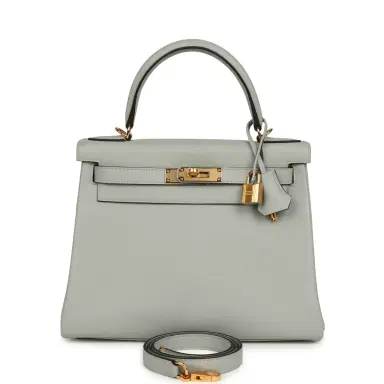 HERMÈS Hermes Kelly Retourne 28 Bleu Glacier Evercolor Gold Hardware | Thumbnail 1 HERMÈS Hermes Kelly Retourne 28 Bleu Glacier Evercolor Gold Hardware | Thumbnail 1