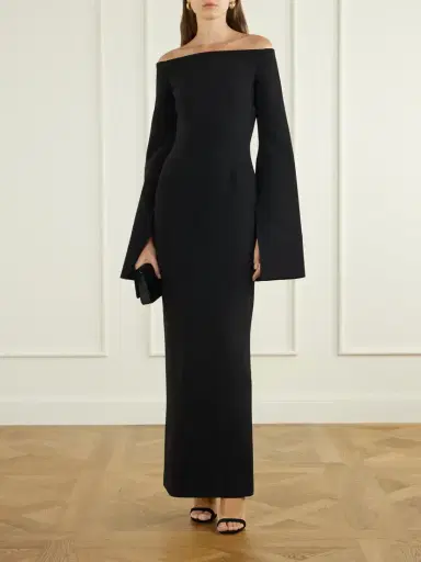 Solace London Marcella Off-the-shoulder Crepe Gown | Thumbnail 2 Solace London Marcella Off-the-shoulder Crepe Gown | Thumbnail 2