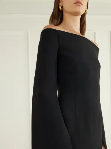 Solace London Marcella Off-the-shoulder Crepe Gown | Thumbnail 4 Solace London Marcella Off-the-shoulder Crepe Gown | Thumbnail 4
