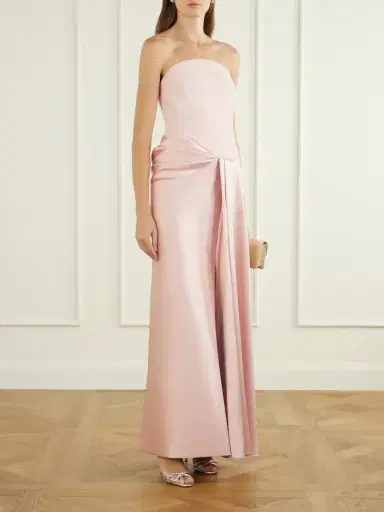 Solace London Seri Strapless Crepe Gown | Thumbnail 2 Solace London Seri Strapless Crepe Gown | Thumbnail 2
