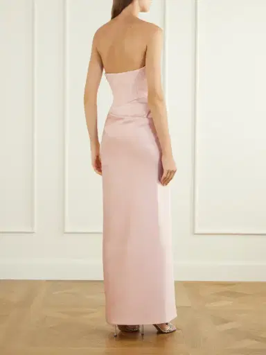 Solace London Seri Strapless Crepe Gown | Thumbnail 3 Solace London Seri Strapless Crepe Gown | Thumbnail 3