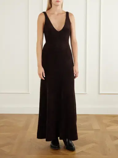 Gabriela Hearst Lady Hall Plush Cashmere And Silk-blend Maxi Dress | Thumbnail 2 Gabriela Hearst Lady Hall Plush Cashmere And Silk-blend Maxi Dress | Thumbnail 2