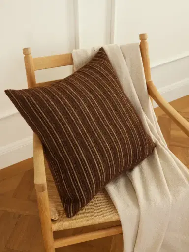 The House of Lyria Lucidio Striped Cotton And Wool-blend Cushion | Thumbnail 2 The House of Lyria Lucidio Striped Cotton And Wool-blend Cushion | Thumbnail 2