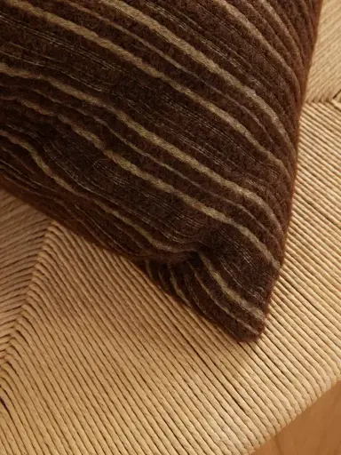 The House of Lyria Lucidio Striped Cotton And Wool-blend Cushion | Thumbnail 3 The House of Lyria Lucidio Striped Cotton And Wool-blend Cushion | Thumbnail 3