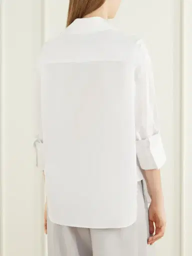 TWP V-neck Cotton-poplin Shirt | Thumbnail 4 TWP V-neck Cotton-poplin Shirt | Thumbnail 4