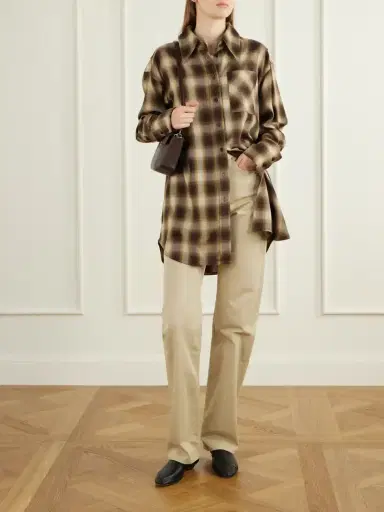 Co Checked Lyocell Shirt | Thumbnail 2 Co Checked Lyocell Shirt | Thumbnail 2