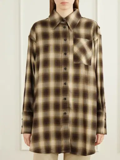 Co Checked Lyocell Shirt | Thumbnail 3 Co Checked Lyocell Shirt | Thumbnail 3