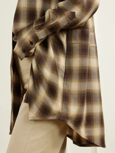 Co Checked Lyocell Shirt | Thumbnail 5 Co Checked Lyocell Shirt | Thumbnail 5