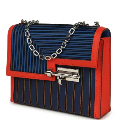 HERMÈS Hermes Mini Verrou 17 Capucine, Bleu Electric, Bleu Saphir Swift Palladium Hardware | Thumbnail 5 HERMÈS Hermes Mini Verrou 17 Capucine, Bleu Electric, Bleu Saphir Swift Palladium Hardware | Thumbnail 5