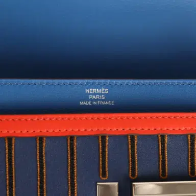 HERMÈS Hermes Mini Verrou 17 Capucine, Bleu Electric, Bleu Saphir Swift Palladium Hardware | Thumbnail 9 HERMÈS Hermes Mini Verrou 17 Capucine, Bleu Electric, Bleu Saphir Swift Palladium Hardware | Thumbnail 9