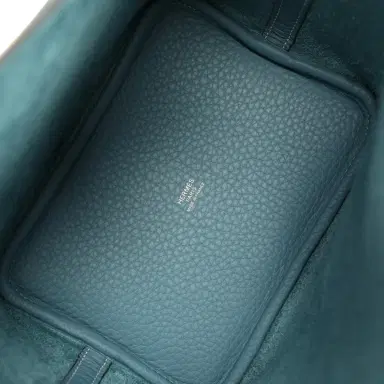 HERMÈS Hermes Picotin Lock 18 Blue Jean Clemence Palladium Hardware | Thumbnail 7 HERMÈS Hermes Picotin Lock 18 Blue Jean Clemence Palladium Hardware | Thumbnail 7