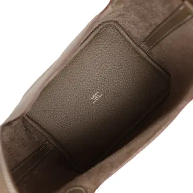 HERMÈS Hermes Picotin Lock 18 Etoupe Clemence Gold Hardware | Thumbnail 8 HERMÈS Hermes Picotin Lock 18 Etoupe Clemence Gold Hardware | Thumbnail 8