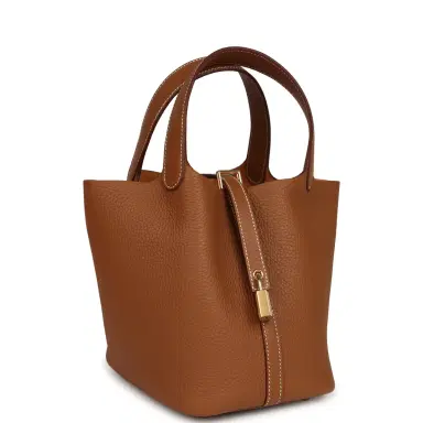 HERMÈS Hermes Picotin Lock 18 Gold Clemence Gold Hardware | Thumbnail 2 HERMÈS Hermes Picotin Lock 18 Gold Clemence Gold Hardware | Thumbnail 2