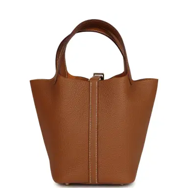HERMÈS Hermes Picotin Lock 18 Gold Clemence Gold Hardware | Thumbnail 4 HERMÈS Hermes Picotin Lock 18 Gold Clemence Gold Hardware | Thumbnail 4
