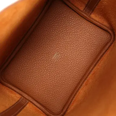 HERMÈS Hermes Picotin Lock 18 Gold Clemence Gold Hardware | Thumbnail 7 HERMÈS Hermes Picotin Lock 18 Gold Clemence Gold Hardware | Thumbnail 7