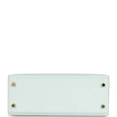 HERMÈS Pre-owned Hermes Kelly Sellier 25 Bleu Brume Epsom Gold Hardware | Thumbnail 6 HERMÈS Pre-owned Hermes Kelly Sellier 25 Bleu Brume Epsom Gold Hardware | Thumbnail 6