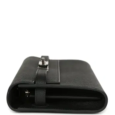 HERMÈS Pre-owned Hermes Kelly Wallet To Go Black Epsom Palladium Hardware | Thumbnail 4 HERMÈS Pre-owned Hermes Kelly Wallet To Go Black Epsom Palladium Hardware | Thumbnail 4