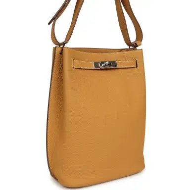 HERMÈS Pre-owned Hermes So Kelly 22 Natural Sable Togo Palladium Hardware | Thumbnail 2 HERMÈS Pre-owned Hermes So Kelly 22 Natural Sable Togo Palladium Hardware | Thumbnail 2