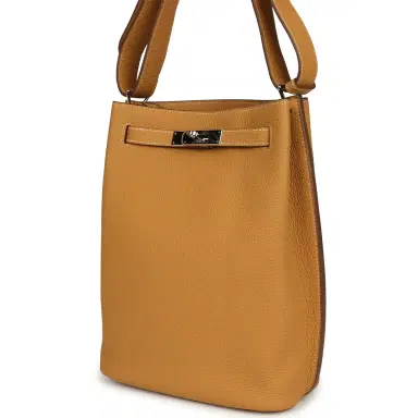HERMÈS Pre-owned Hermes So Kelly 22 Natural Sable Togo Palladium Hardware | Thumbnail 5 HERMÈS Pre-owned Hermes So Kelly 22 Natural Sable Togo Palladium Hardware | Thumbnail 5