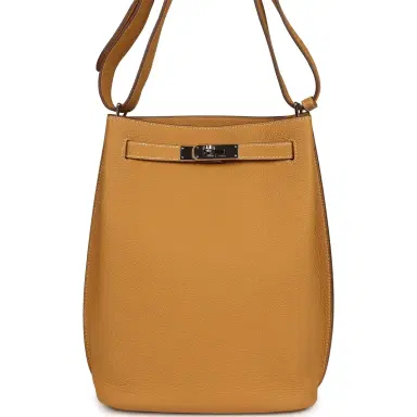 HERMÈS Pre-owned Hermes So Kelly 22 Natural Sable Togo Palladium Hardware | Thumbnail 1 HERMÈS Pre-owned Hermes So Kelly 22 Natural Sable Togo Palladium Hardware | Thumbnail 1