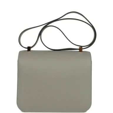 HERMÈS Pre-owned Hermes Special Order (HSS) Constance 24 Gris Mouette Verso Epsom Rose Gold Hardware | Thumbnail 4 HERMÈS Pre-owned Hermes Special Order (HSS) Constance 24 Gris Mouette Verso Epsom Rose Gold Hardware | Thumbnail 4