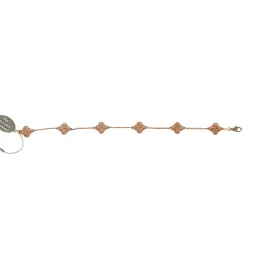 Van Cleef & Arpels Van Cleef & Arpels Sweet Alhambra 6 Motif Bracelet Guilloché 18K | Thumbnail 5 Van Cleef & Arpels Van Cleef & Arpels Sweet Alhambra 6 Motif Bracelet Guilloché 18K | Thumbnail 5