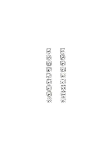 Michael Kors Collection Swarovski Drop Earrings in White - One Size by Michael Kors Collection | Thumbnail 1 Michael Kors Collection Swarovski Drop Earrings in White - One Size by Michael Kors Collection | Thumbnail 1