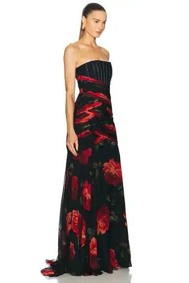 Carolina Herrera Strapless Exposed Bustier Gown | Thumbnail 2 Carolina Herrera Strapless Exposed Bustier Gown | Thumbnail 2