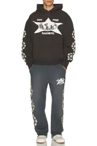 Barriers Worldwide Cowrie Shell Hidden Pocket Hoodie | Thumbnail 4 Barriers Worldwide Cowrie Shell Hidden Pocket Hoodie | Thumbnail 4