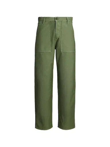 Polo Ralph Lauren Women's The Ricky Cotton Sateen Straight-Leg Pants - Olive | Thumbnail 1 Polo Ralph Lauren Women's The Ricky Cotton Sateen Straight-Leg Pants - Olive | Thumbnail 1