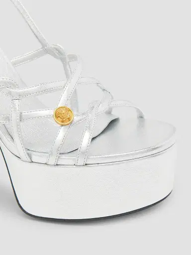 Versace Women's Medusa 140MM Leather Platform Sandals | Thumbnail 5 Versace Women's Medusa 140MM Leather Platform Sandals | Thumbnail 5