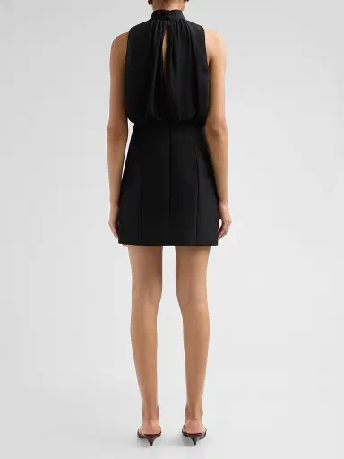 Cinq à Sept Women's Olyssia Blouson Mini Dress - Black | Thumbnail 3 Cinq à Sept Women's Olyssia Blouson Mini Dress - Black | Thumbnail 3