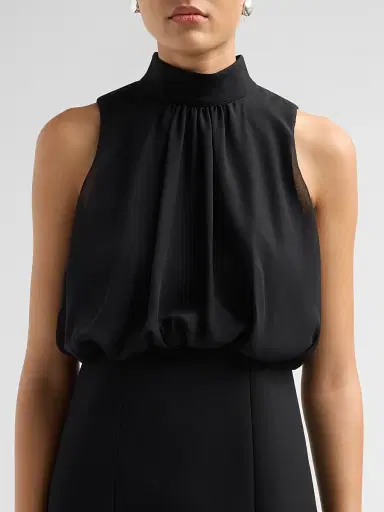 Cinq à Sept Women's Olyssia Blouson Mini Dress - Black | Thumbnail 5 Cinq à Sept Women's Olyssia Blouson Mini Dress - Black | Thumbnail 5
