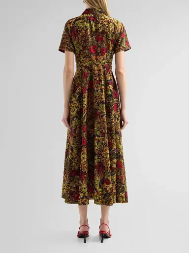 Elisamama Women's Feyi Printed Cotton Dress | Thumbnail 3 Elisamama Women's Feyi Printed Cotton Dress | Thumbnail 3