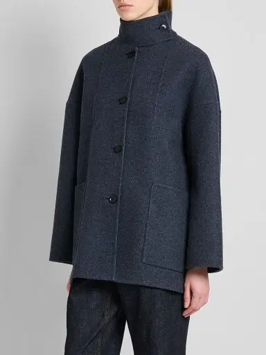 Kiton Women's Seamed Wool-Cashmere Coat | Thumbnail 4 Kiton Women's Seamed Wool-Cashmere Coat | Thumbnail 4