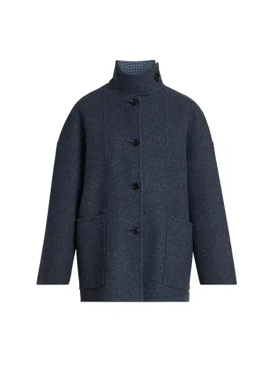 Kiton Women's Seamed Wool-Cashmere Coat | Thumbnail 1 Kiton Women's Seamed Wool-Cashmere Coat | Thumbnail 1