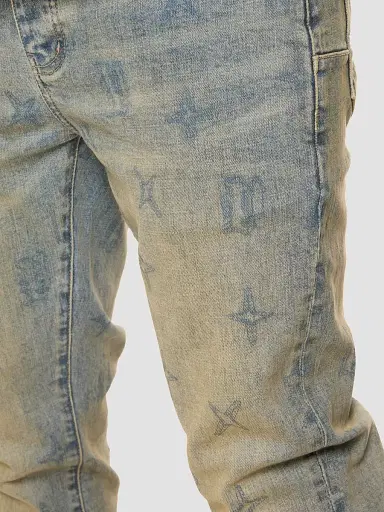 Purple Brand Men's Gothic Wire Monogram Skinny Jeans | Thumbnail 4 Purple Brand Men's Gothic Wire Monogram Skinny Jeans | Thumbnail 4