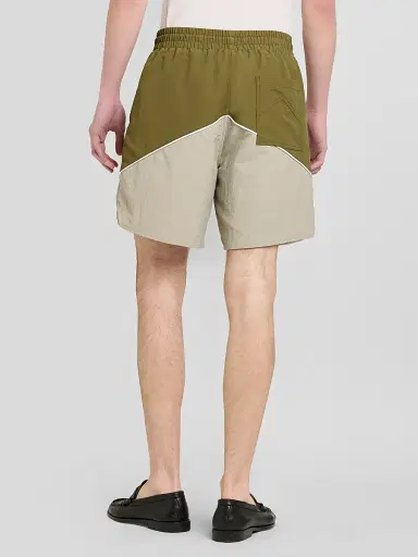 Rhude Men's Logo Track Shorts - Olive Grey | Thumbnail 3 Rhude Men's Logo Track Shorts - Olive Grey | Thumbnail 3