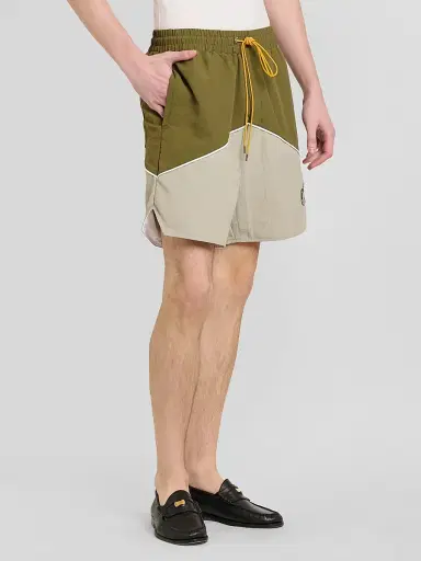 Rhude Men's Logo Track Shorts - Olive Grey | Thumbnail 4 Rhude Men's Logo Track Shorts - Olive Grey | Thumbnail 4