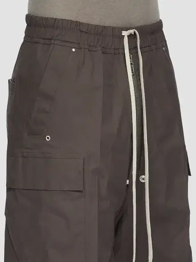 Rick Owens Men's Cargobela Drawstring Shorts - Dark Dust | Thumbnail 4 Rick Owens Men's Cargobela Drawstring Shorts - Dark Dust | Thumbnail 4