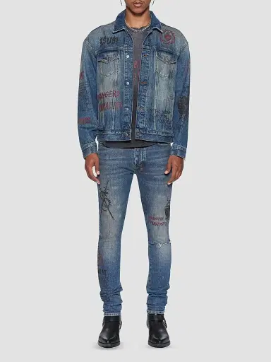 Ksubi Men's Van Winkle Billy Skinny Jeans - Denim | Thumbnail 2 Ksubi Men's Van Winkle Billy Skinny Jeans - Denim | Thumbnail 2