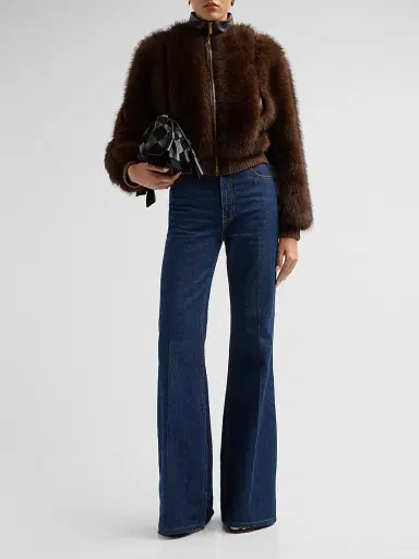 Zimmermann Women's Valiant Faux Fur Jacket - Brown | Thumbnail 2 Zimmermann Women's Valiant Faux Fur Jacket - Brown | Thumbnail 2