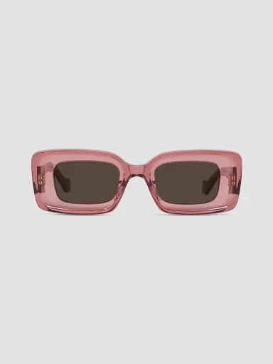 LOEWE Women's Anagram 46MM Geometric Sunglasses - Pink Brown | Thumbnail 2 LOEWE Women's Anagram 46MM Geometric Sunglasses - Pink Brown | Thumbnail 2